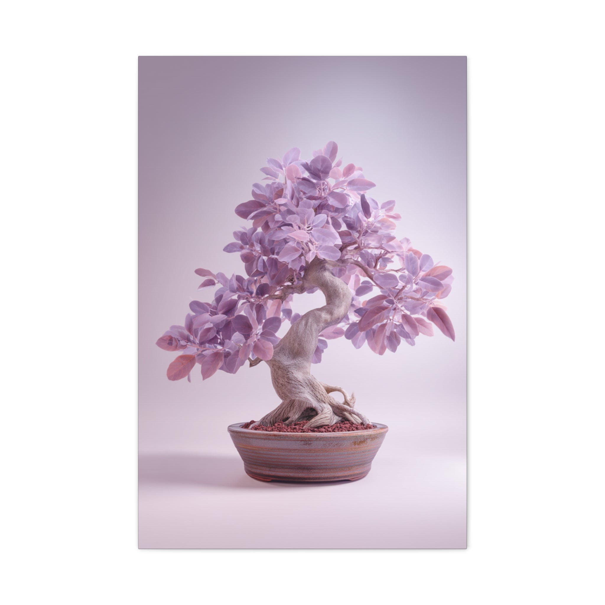 Lavender Bonsai Canvas Print — Stretched Matte Wall Art
