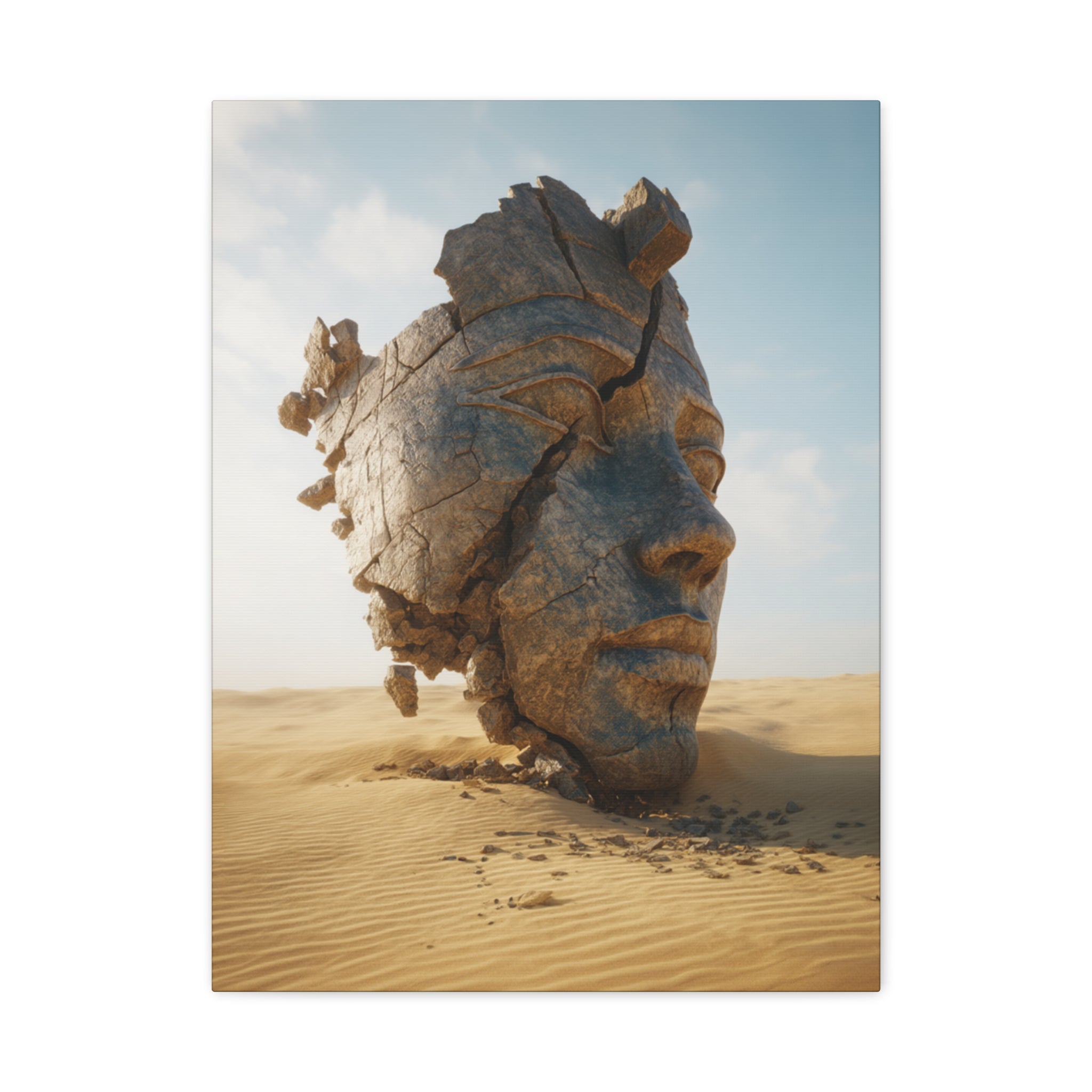 Surreal Desert Head Matte Canvas