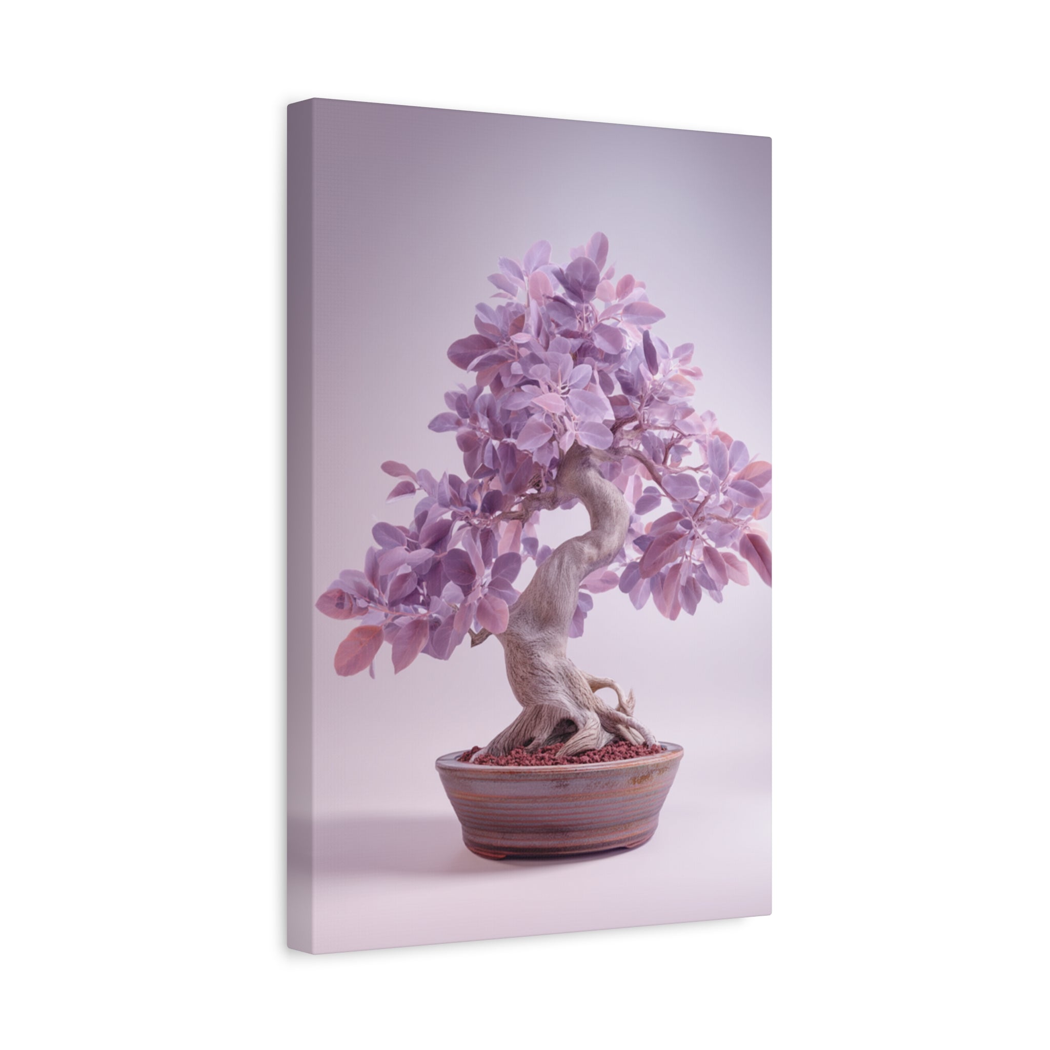 Lavender Bonsai Canvas Print — Stretched Matte Wall Art
