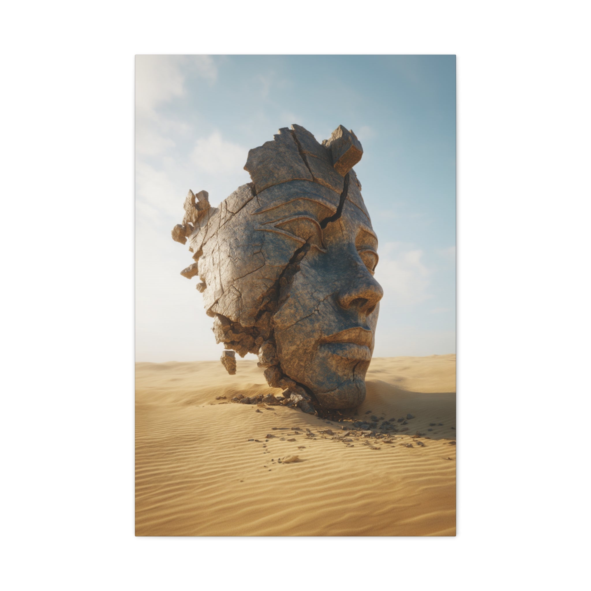 Surreal Desert Head Matte Canvas