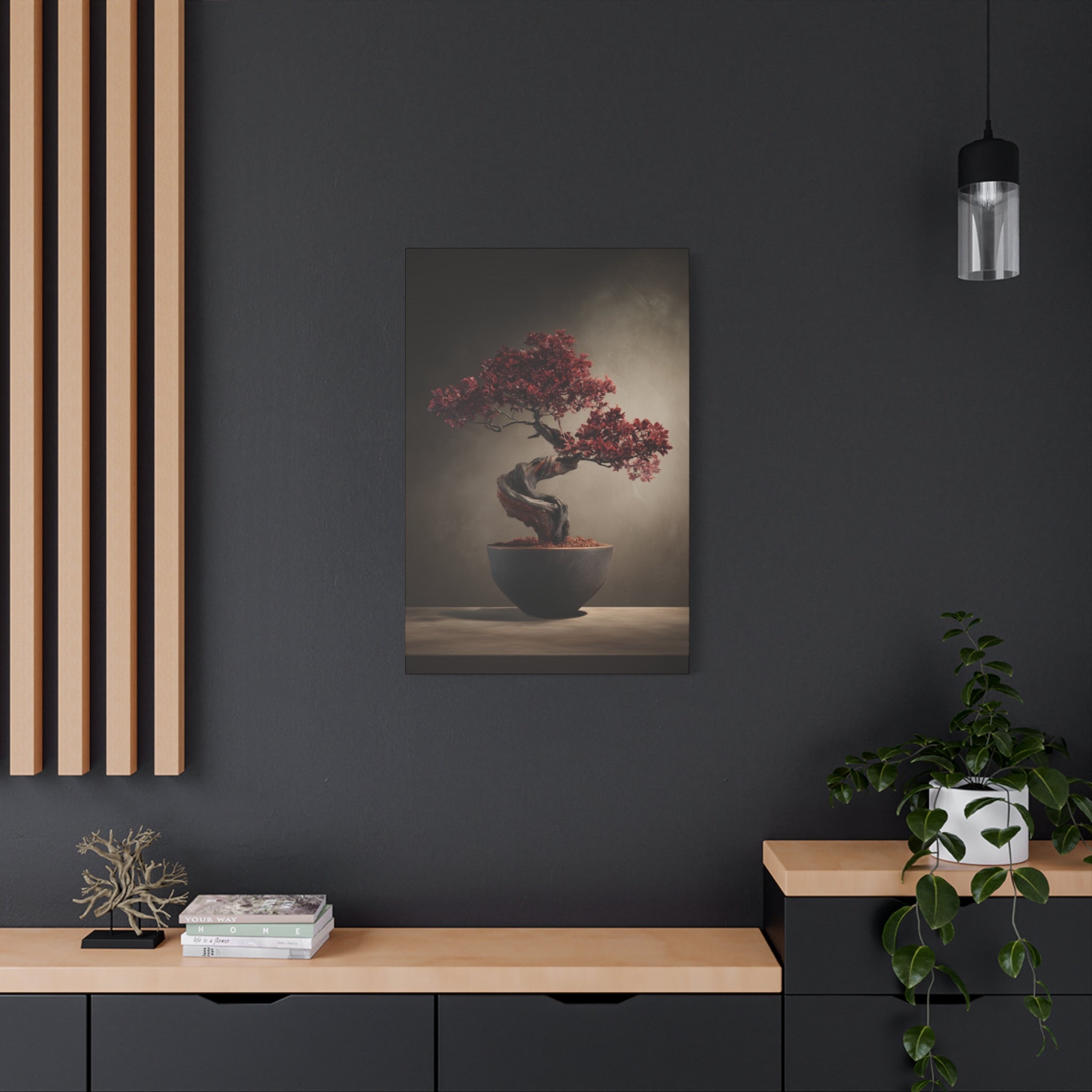 Crimson Stillness Bonsai