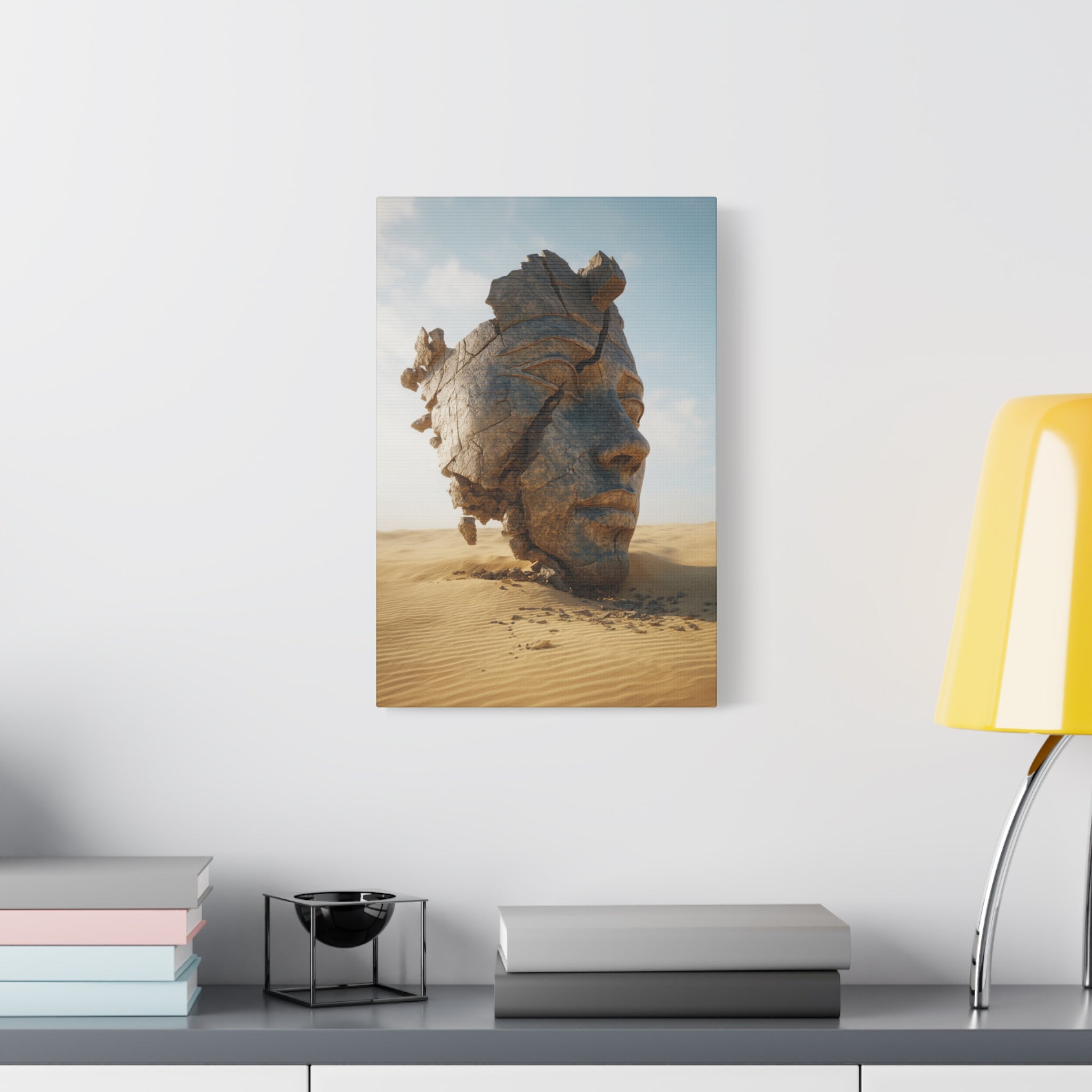 Surreal Desert Head Matte Canvas