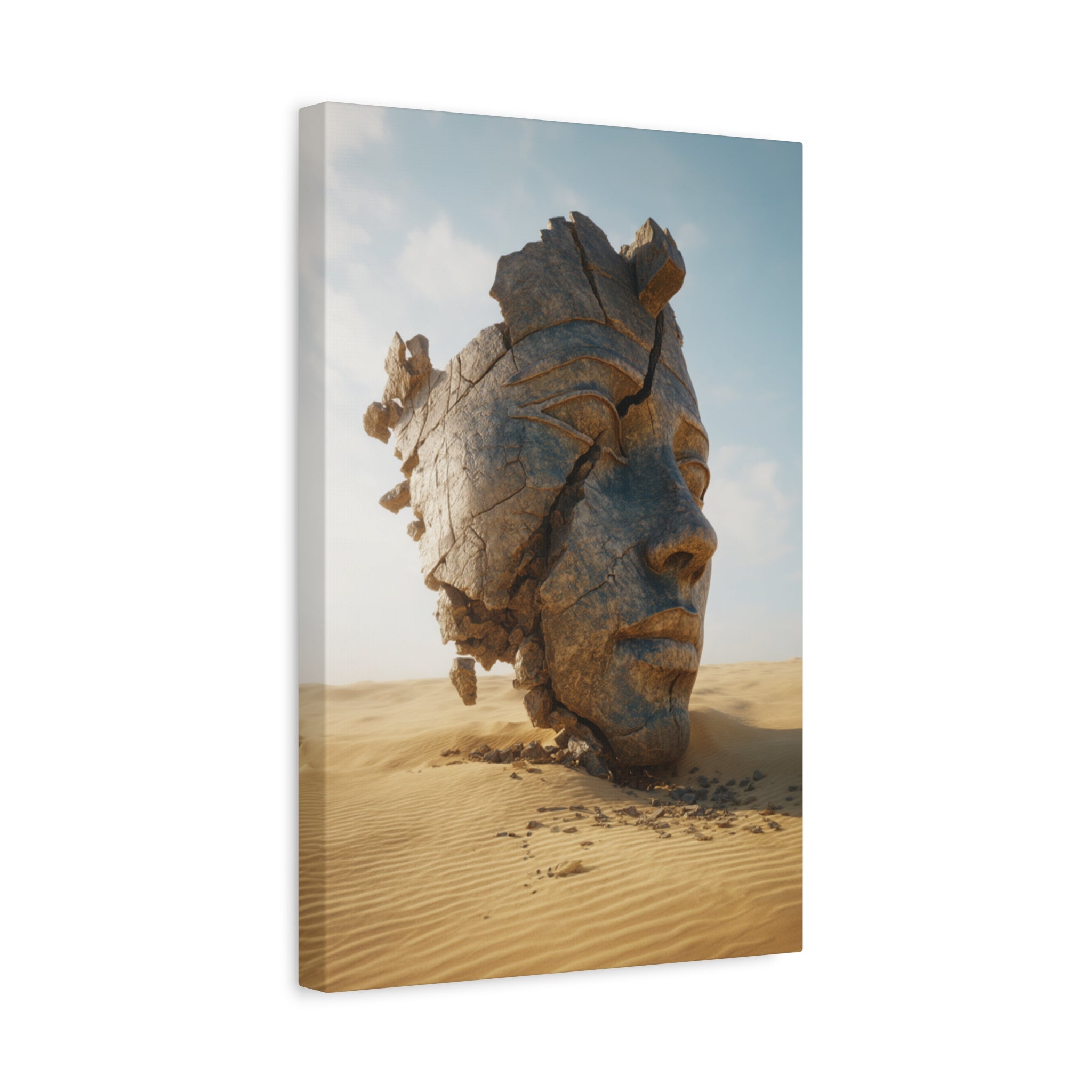 Surreal Desert Head Matte Canvas