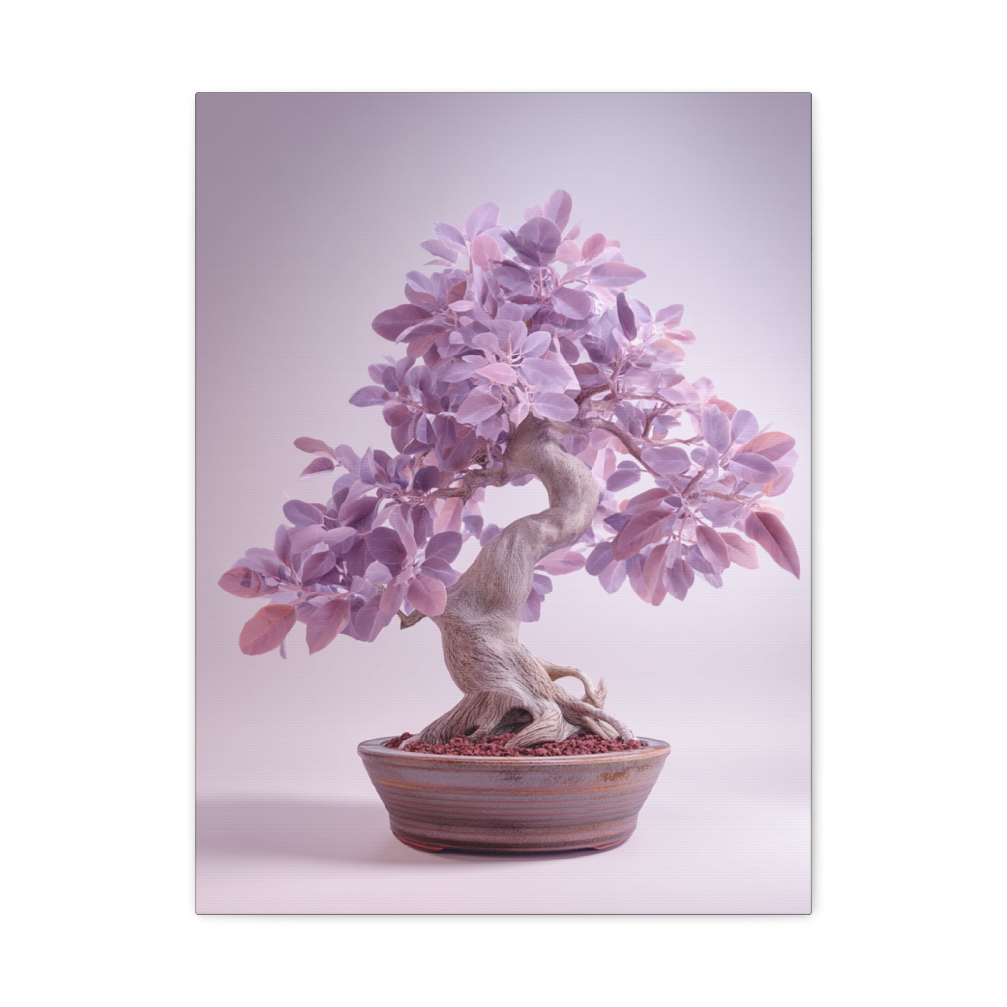 Lavender Bonsai Canvas Print — Stretched Matte Wall Art