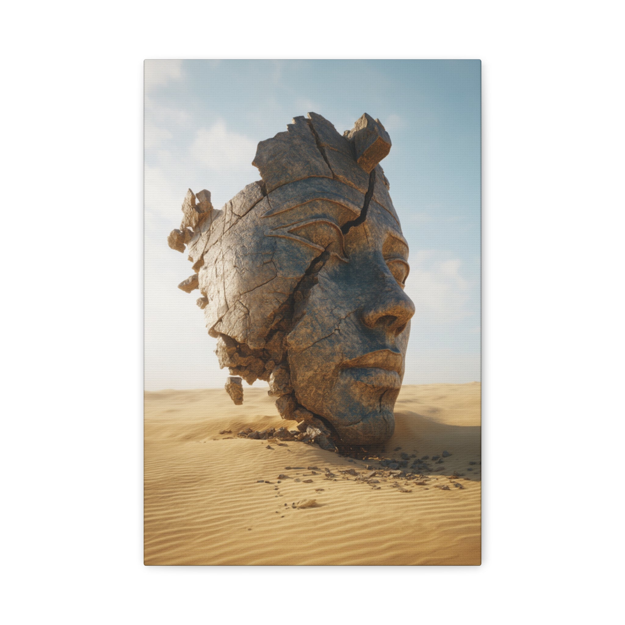 Surreal Desert Head Matte Canvas