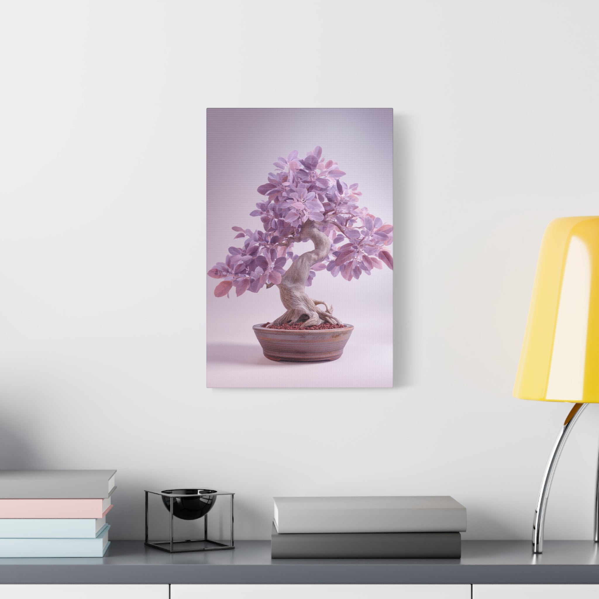 Lavender Bonsai Canvas Print — Stretched Matte Wall Art