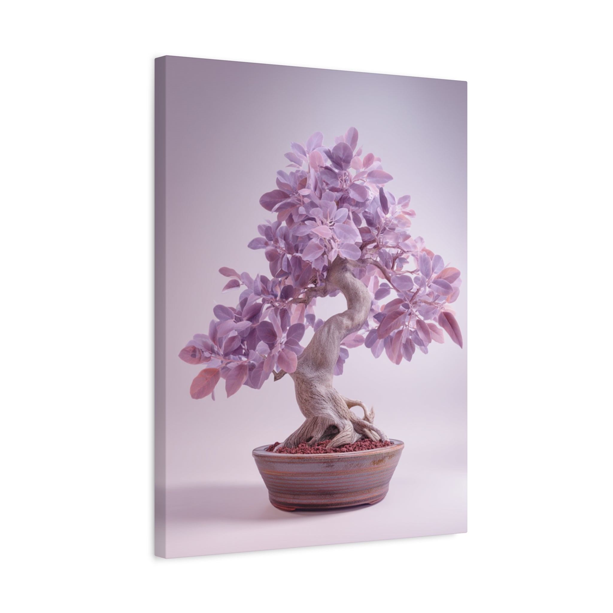 Lavender Bonsai Canvas Print — Stretched Matte Wall Art