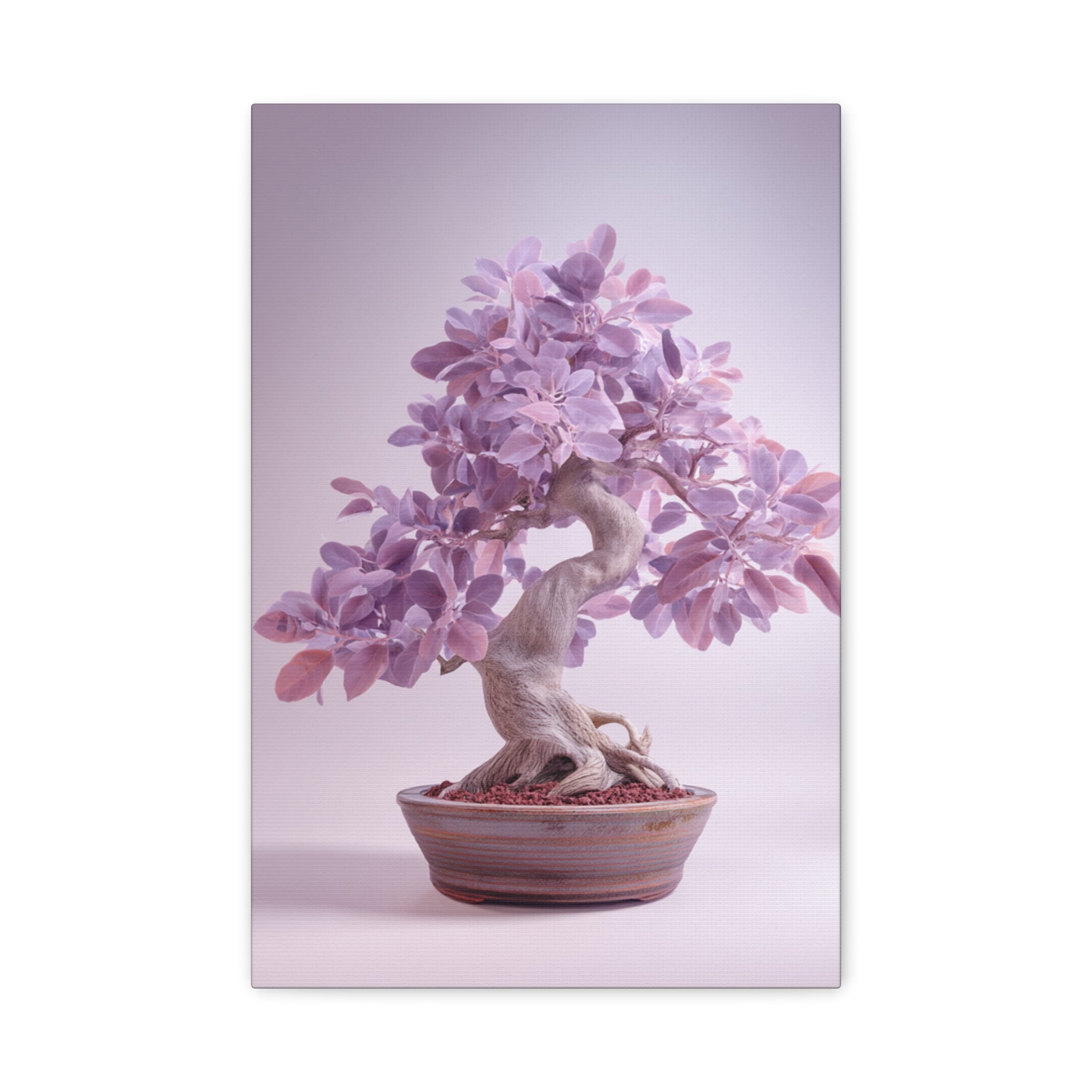 Lavender Bonsai Canvas Print — Stretched Matte Wall Art
